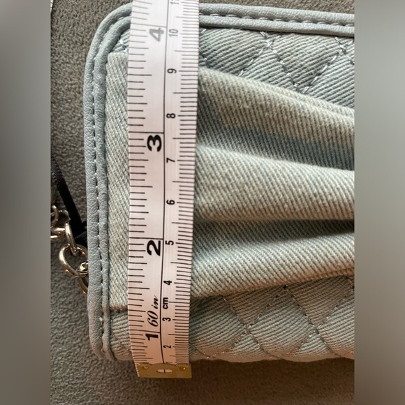 Juicy Couture Wallet,Sky Blue Quilted Wallet with Heart Charm,women’s Wallet. - Picture 13 of 16